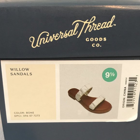 Universal Thread Shoes - Women's Willow Bone Two Band Scrunched Sandals - Universal Thread